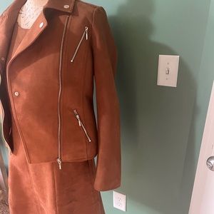 WHBM Whiskey Faux Suede Jacket - Size 6